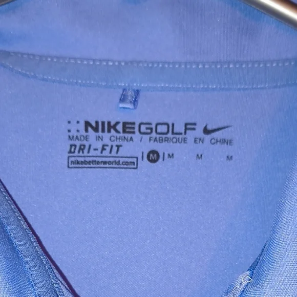 Nike Golf Women's Dri-FIT Sleeveless Polo Shirt - Silky Periwinkle Blue - Size M - Picture 2 of 9